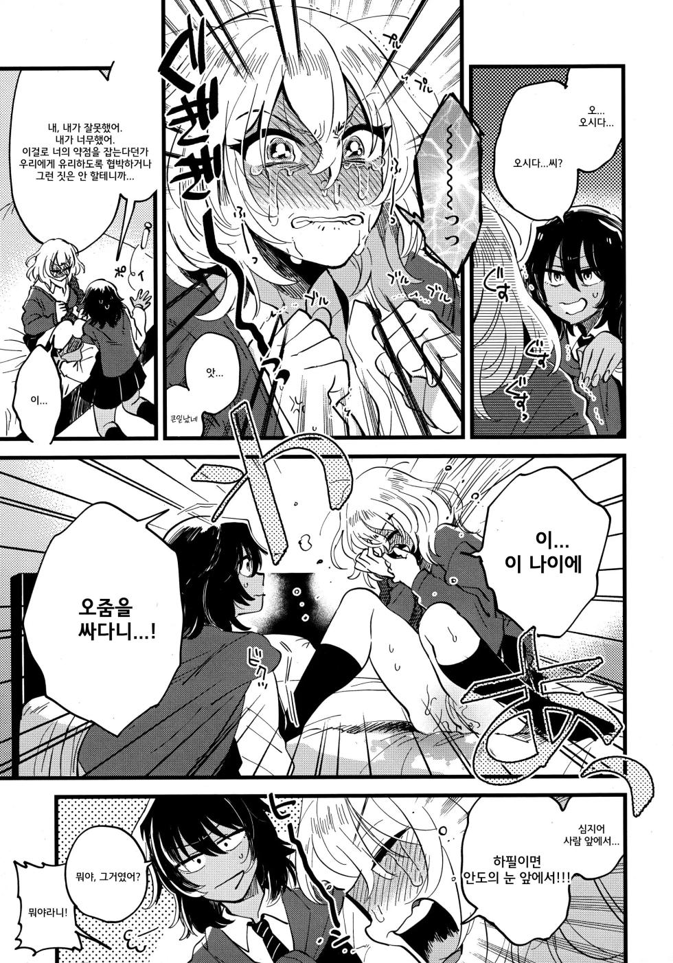 (C96) [Sonotaozey (Yukataro)] AnOshi, Nakayoku! | 안도오시, 사이좋게 지내! (Girls und Panzer) [Korean] - Page 12