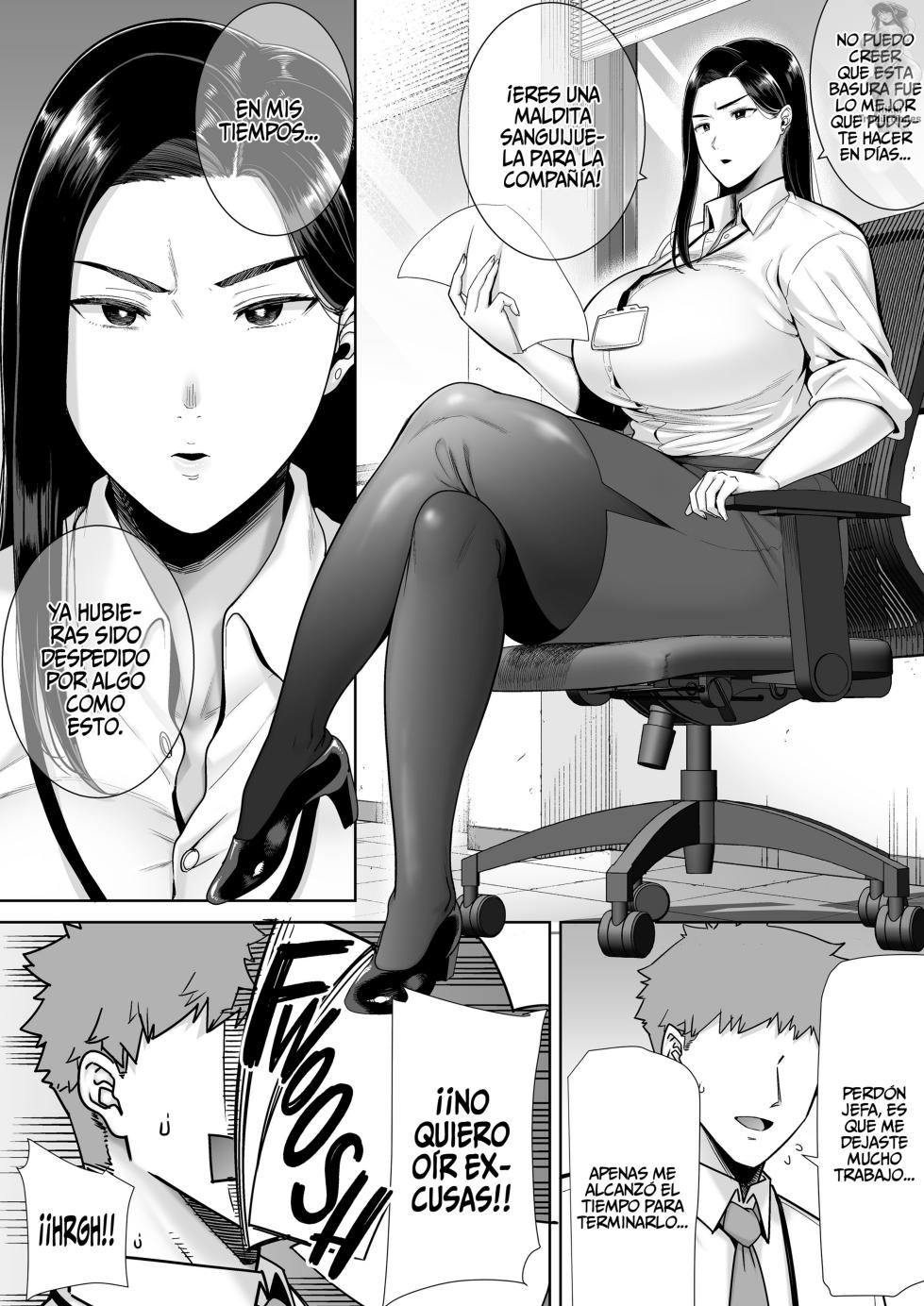 [DOLL PLAY (Kurosu Gatari)] PowerHara Onna Joushi to Shachiku-kun 1-4 | Una Jefa abusiva que explota a su empleado [Digital] [Spanish] - Page 3