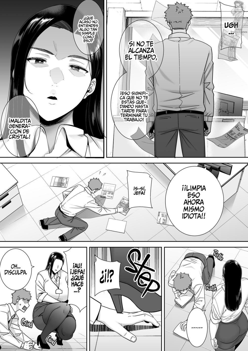 [DOLL PLAY (Kurosu Gatari)] PowerHara Onna Joushi to Shachiku-kun 1-4 | Una Jefa abusiva que explota a su empleado [Digital] [Spanish] - Page 4