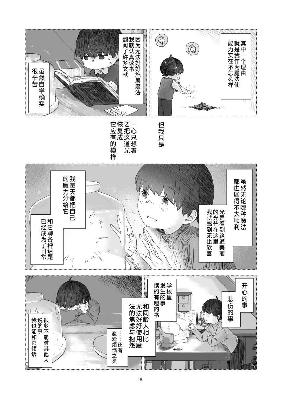 [Aoiro Kansokujo (Nakahara Mizuimo)] Minarai Mahoutsukai-kun to Hana no Namae - Apprentice Wizard and his Bluebell Flower. [Chinese] - Page 7