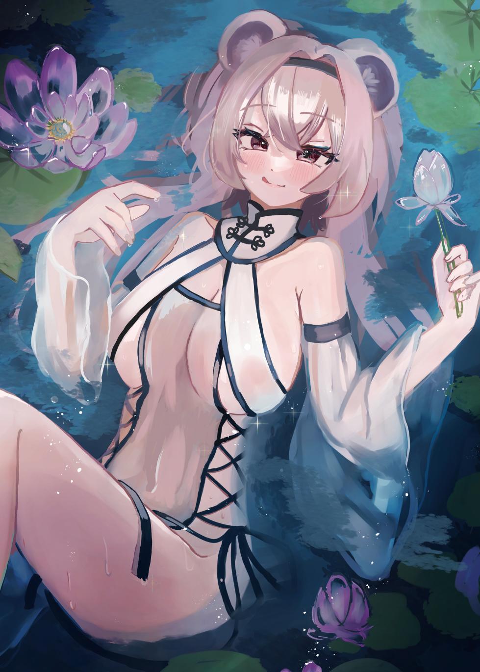 [Uchuu Nezumi (Various)] Arknights See-Through China Dress Club Goudou [Digital] - Page 8