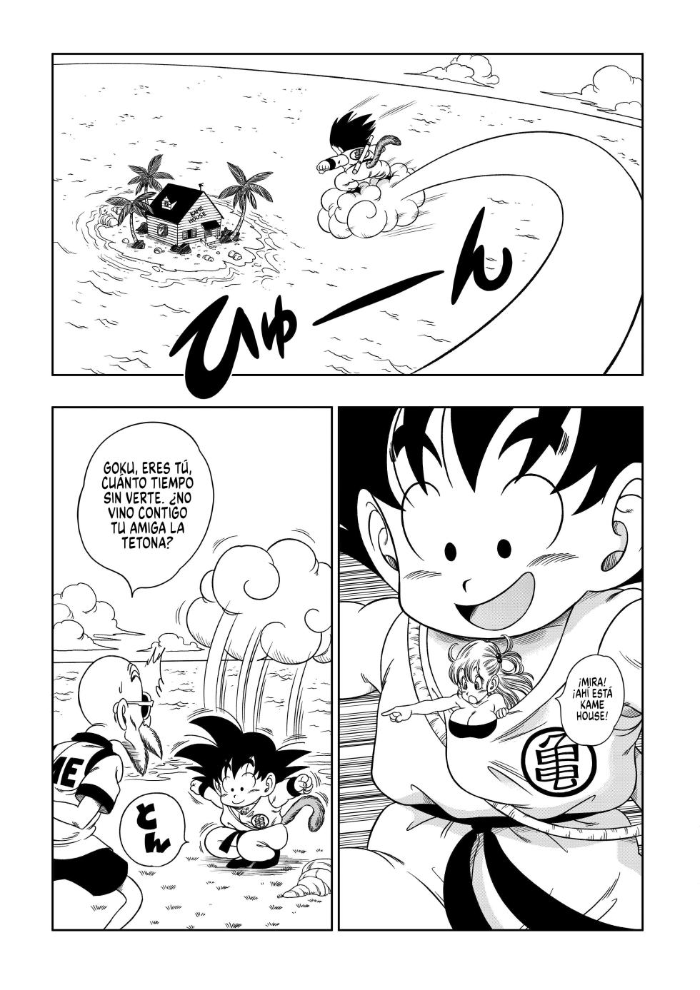 [Yamamoto] Kame Toilet｜Sexo en el Inodoro de Kame House (Dragon Ball) [Spanish] [Sin Censura] [Armagedón_Z] - Page 2
