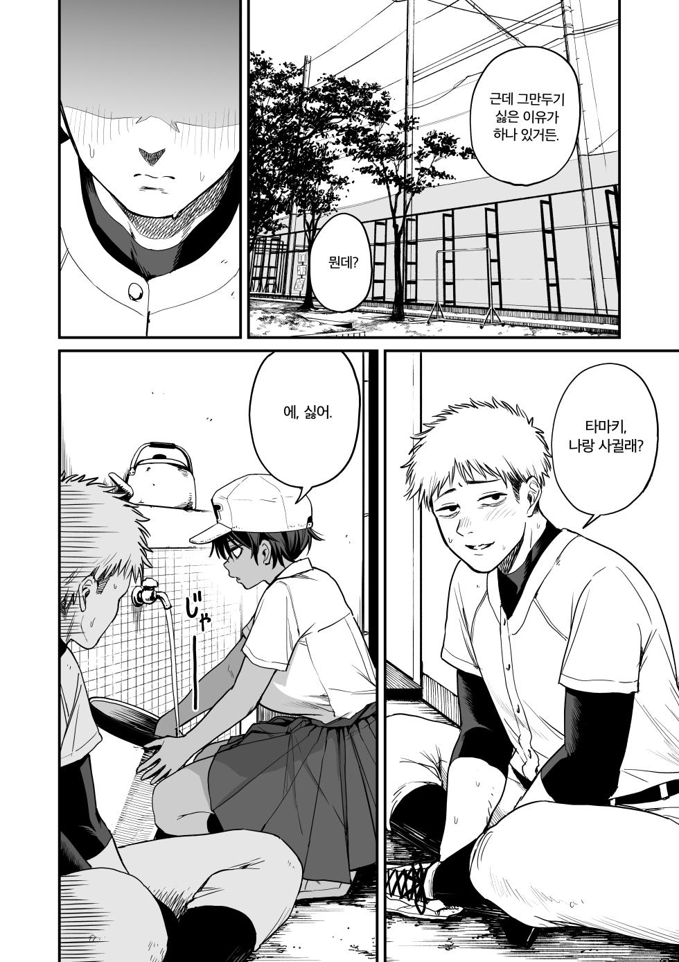 [Kitano Onsen] Kasshoku Buaisou Yakyuu-bu Manager no Yowami Nigitta [Korean] - Page 5