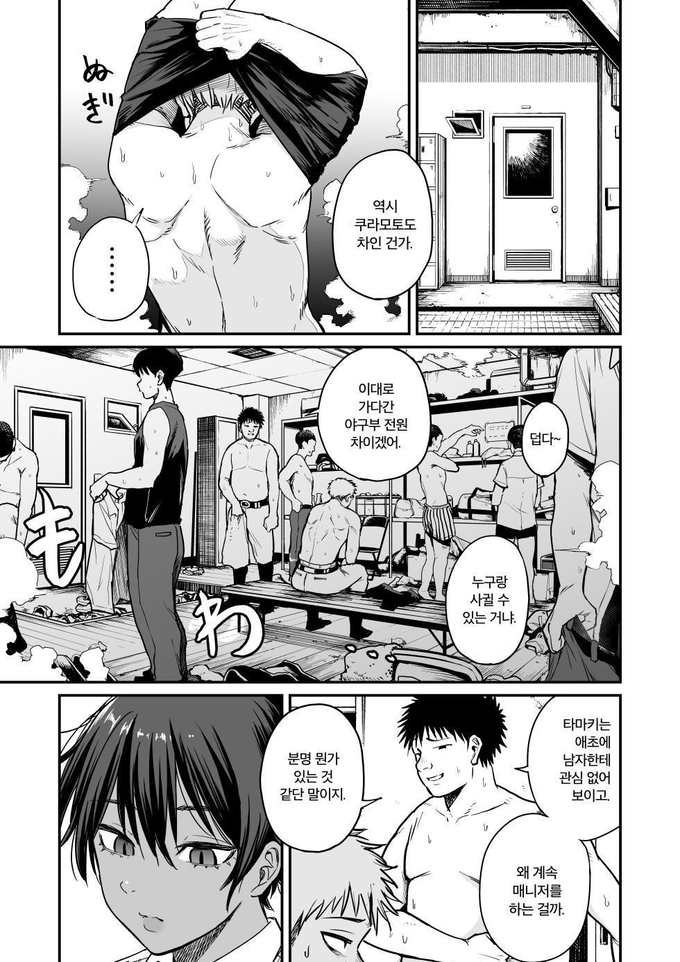 [Kitano Onsen] Kasshoku Buaisou Yakyuu-bu Manager no Yowami Nigitta [Korean] - Page 8