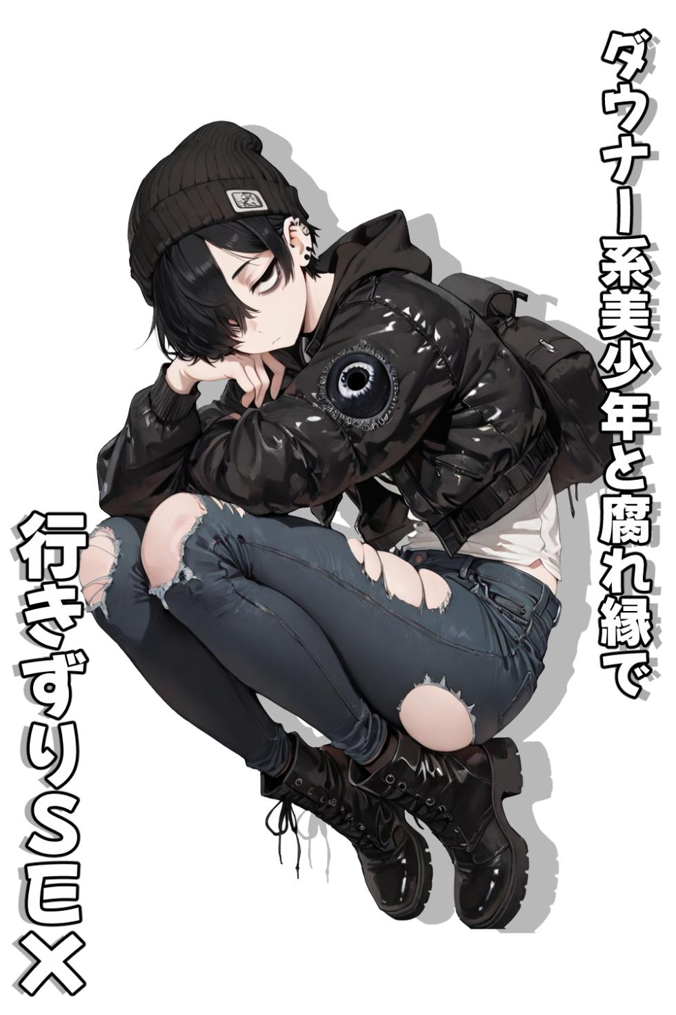 [へんまに。 ]ダウナー系美少年と腐れ縁で行きずりSEX  [AI Generated] - Page 1