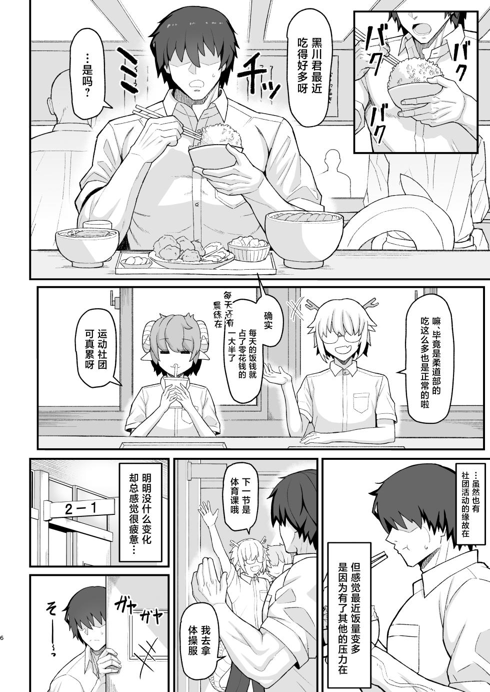 [uma Goya Sankaku (umauma)] Maki-chan VS Kurokawa-kun Kasshoku Bakunyuu Boyish Succubus wa Sa-bote no Yume o Miru ka? [Chinese] - Page 5