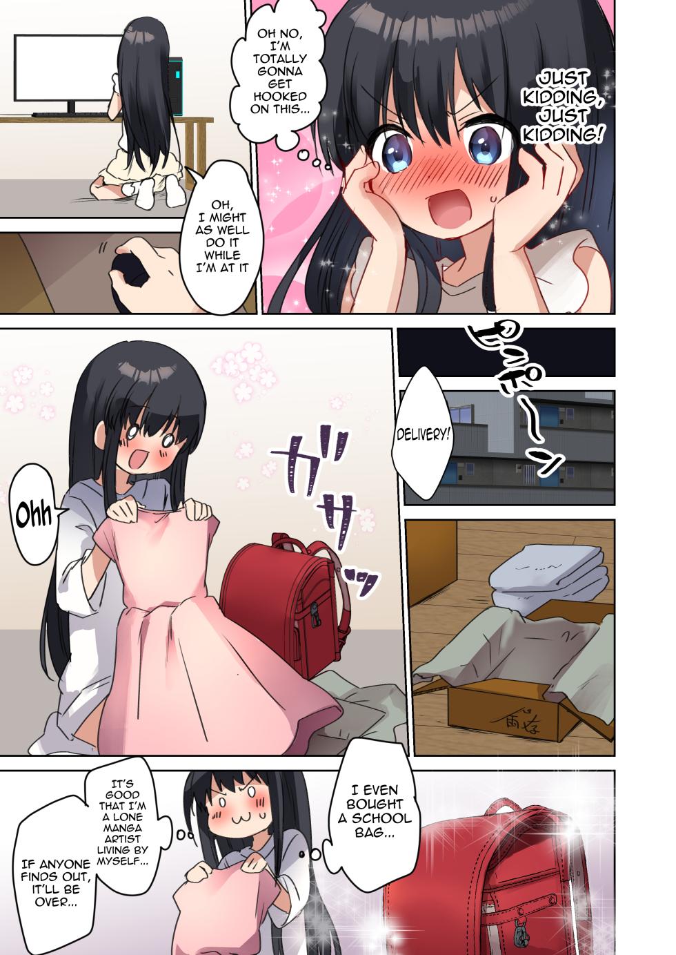 [TSF no F (Marimo)] Bishoujo Mangaka ga Bishoujo ni Natte Bishoujo ni H na Koto o Sareru Hanashi | The story of a male manga artist who turns into a girl and is forced to do naughty things by another beautiful girl [English] [meganekun_tl] - Page 11