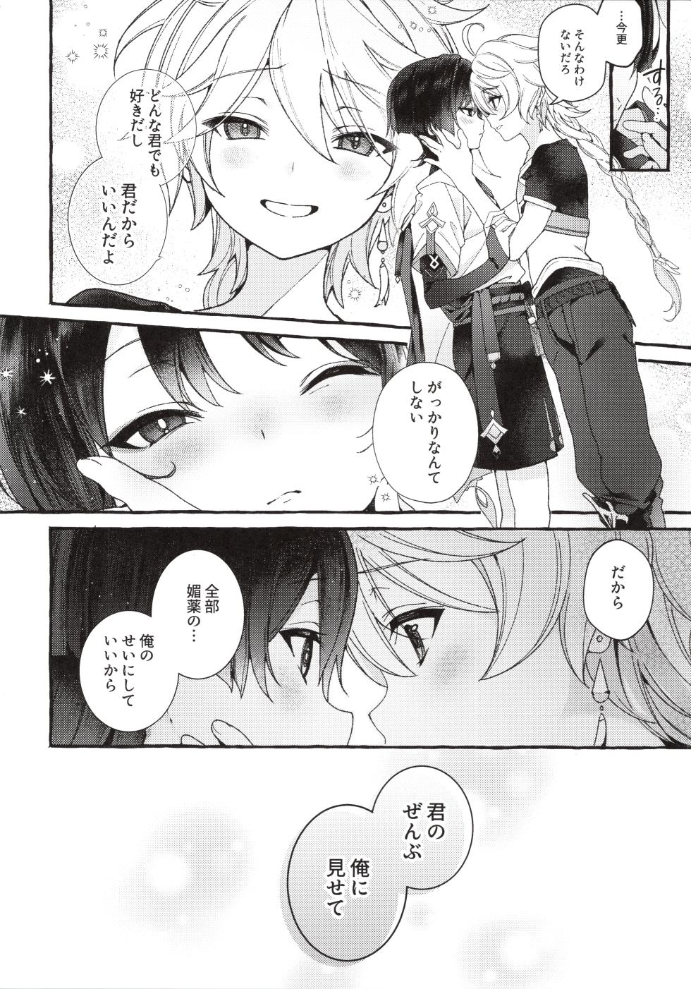 (Aozora ni Dakarete VR2026) [Houmatsu (uyu)] Zenbu Kimi no Sei da ! (Genshin Impact) - Page 23