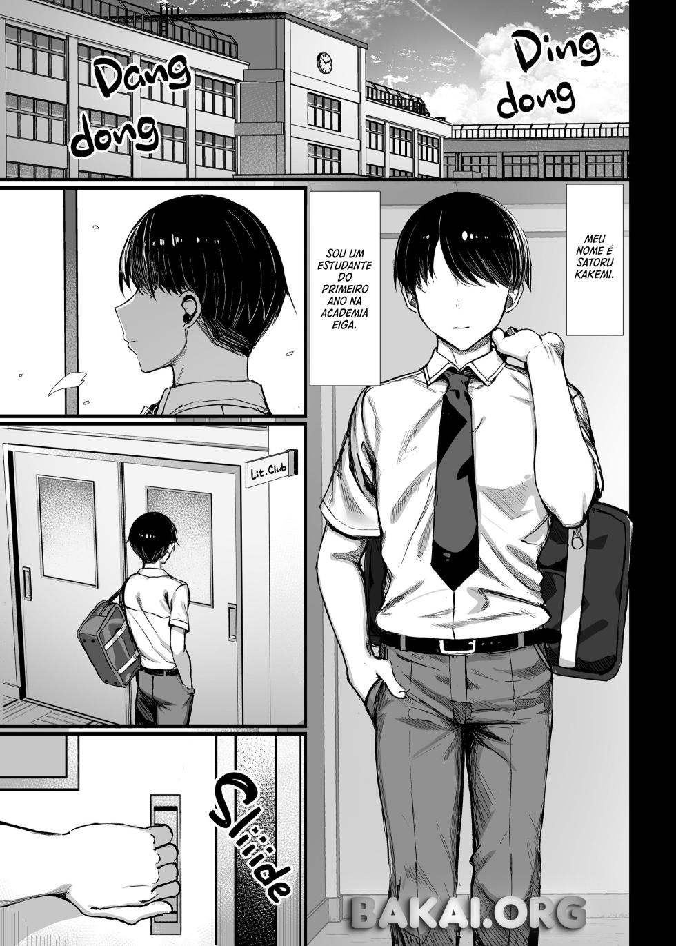 [MOSQUITONE. (Great Mosu)] Bungaku Shoujo wa Somerareru 1 - Falling Gardenia, Falling Love.  [pt-BR] [Decensored] - Page 2