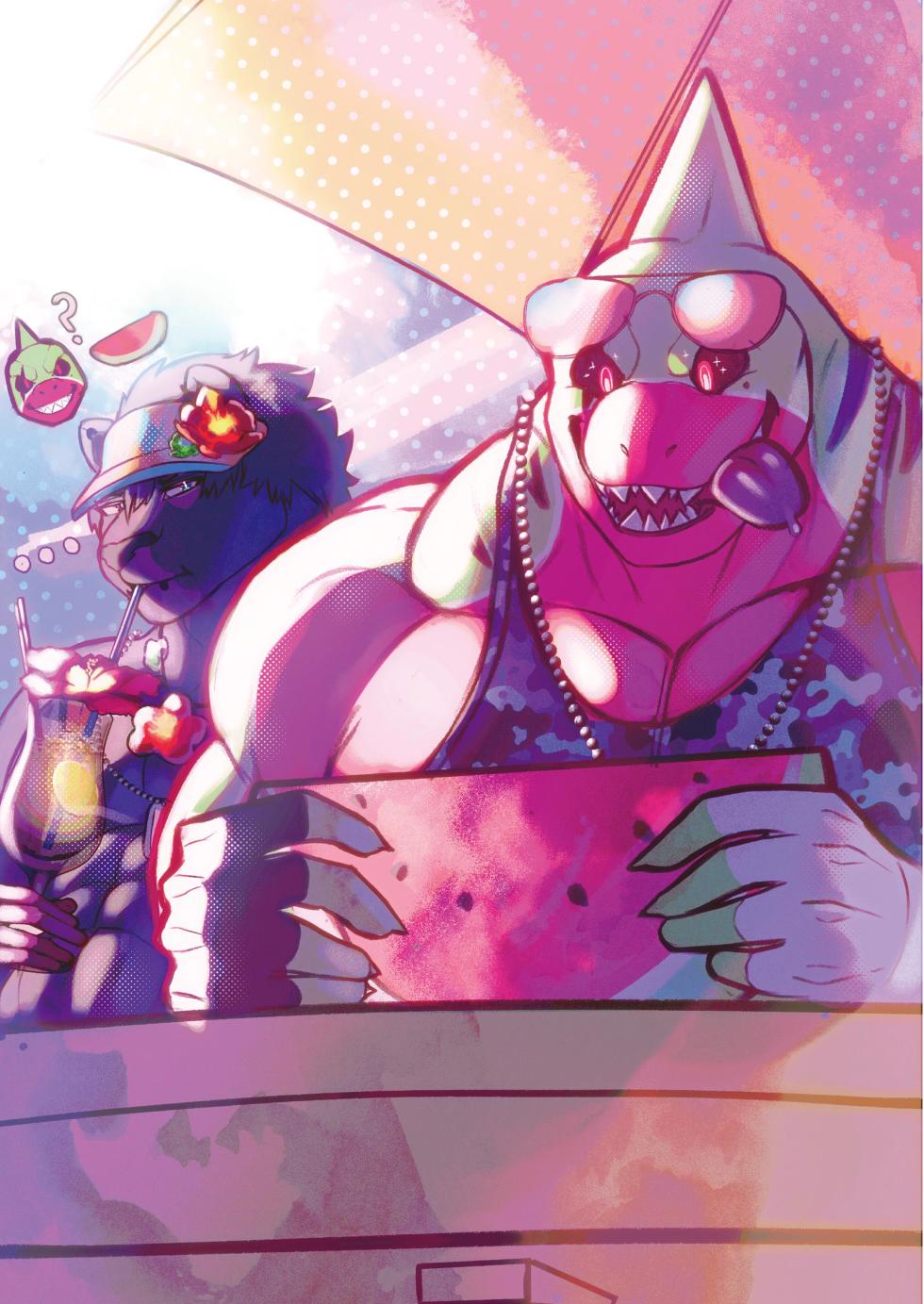 [macro sergal] Summer splash2 (Illustration)1 [English/Chinese] [Digital] - Page 10