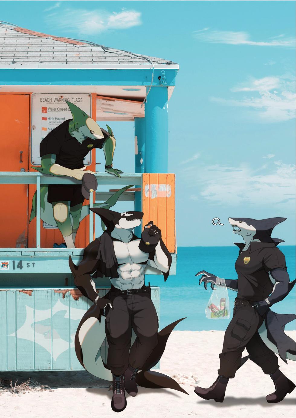 [macro sergal] Summer splash2 (Illustration)1 [English/Chinese] [Digital] - Page 18