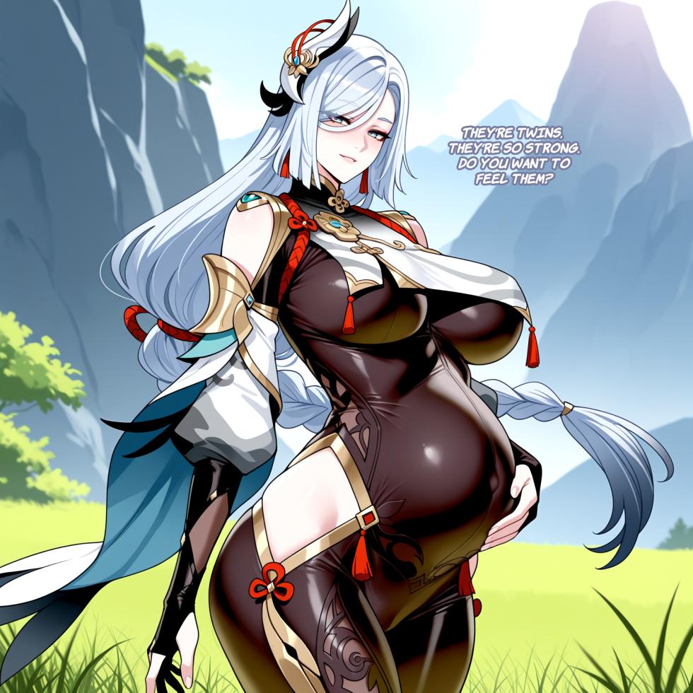 [mogu-tyan] Shenhe's Type,Shenhe's wedding full [Ai-Generated] - Page 34
