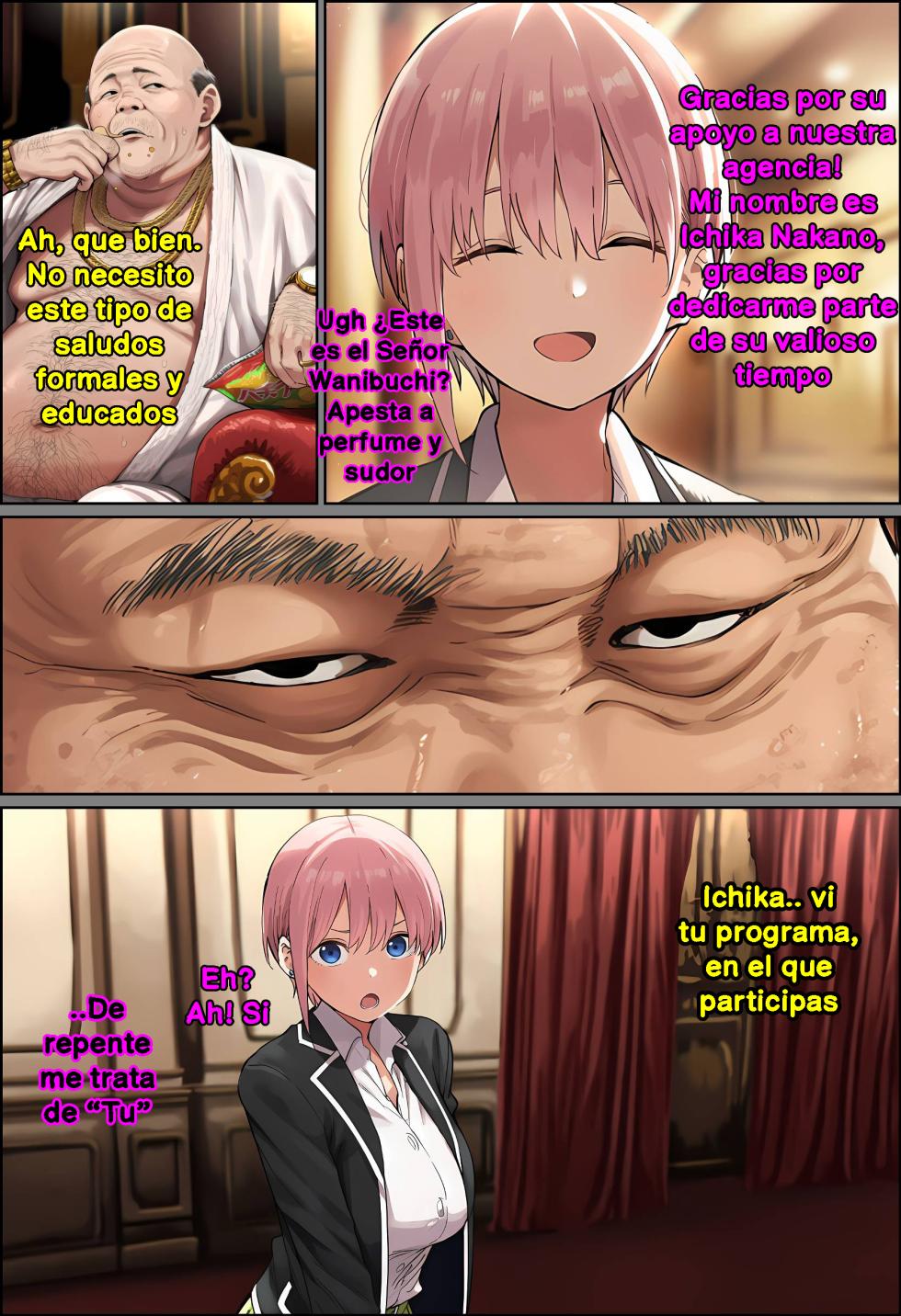 Aimalin【Parte 1】La prometedora joven actriz, Ichika Nak〇, es drogada con una sustancia sospechosa por un viejo patrocinador gordo y pervertido, volviéndose totalmente obediente a sus órdenes → Tras abandonar su juventud y a su familia, terminó degradada a una sirvienta personal de vientre hinchado que suplica por la semilla de su repugnante amo. [AI Generated] - Page 17