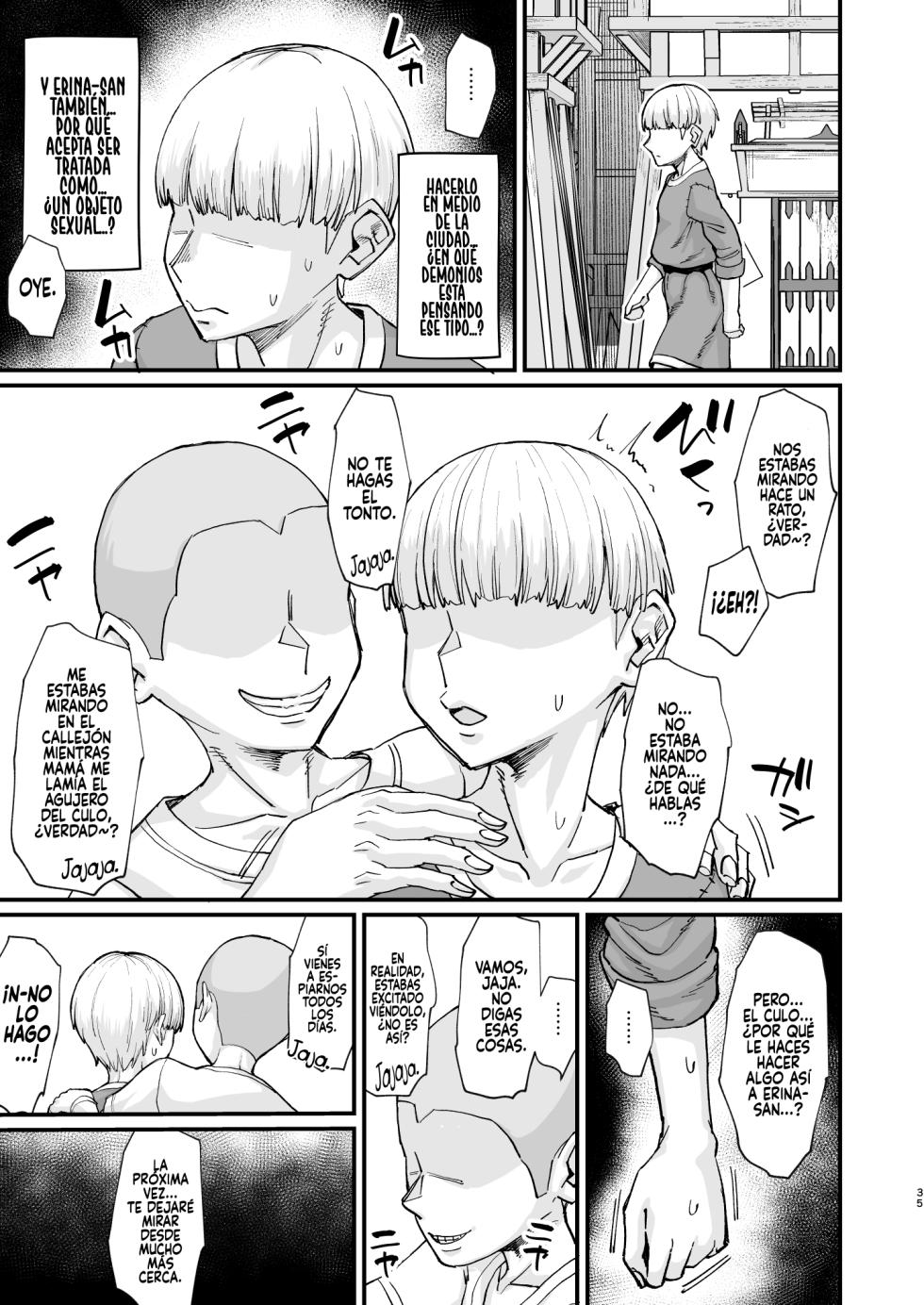 [Kireinabuta (Butachangu)] Katsute Eiyu datta, Onna Tachihe.｜La Mujer que Alguna Vez Fue una Heroína. [Spanish] [Andreww857 = -A.W. SCAN-] [Digital] - Page 35