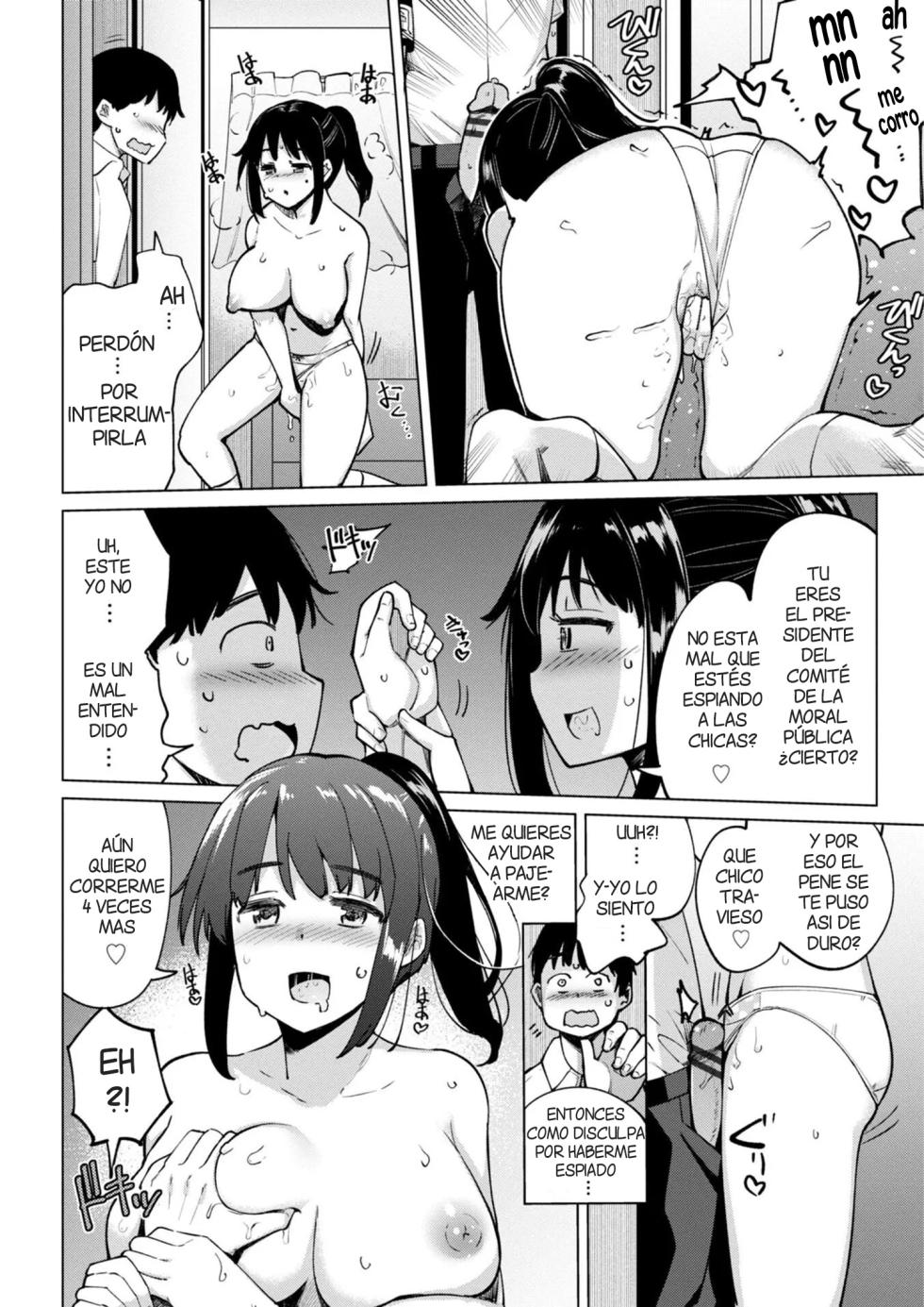 [Ippongui] Kouhai Amayakashi Harem in Fuuki Iinkai (Chap.9) | Un Kouhai mimado por un Haren en el Comite de la Moral Publica (Cap.9) [Spanish] [Digital][Harenchi no Fansub] - Page 14