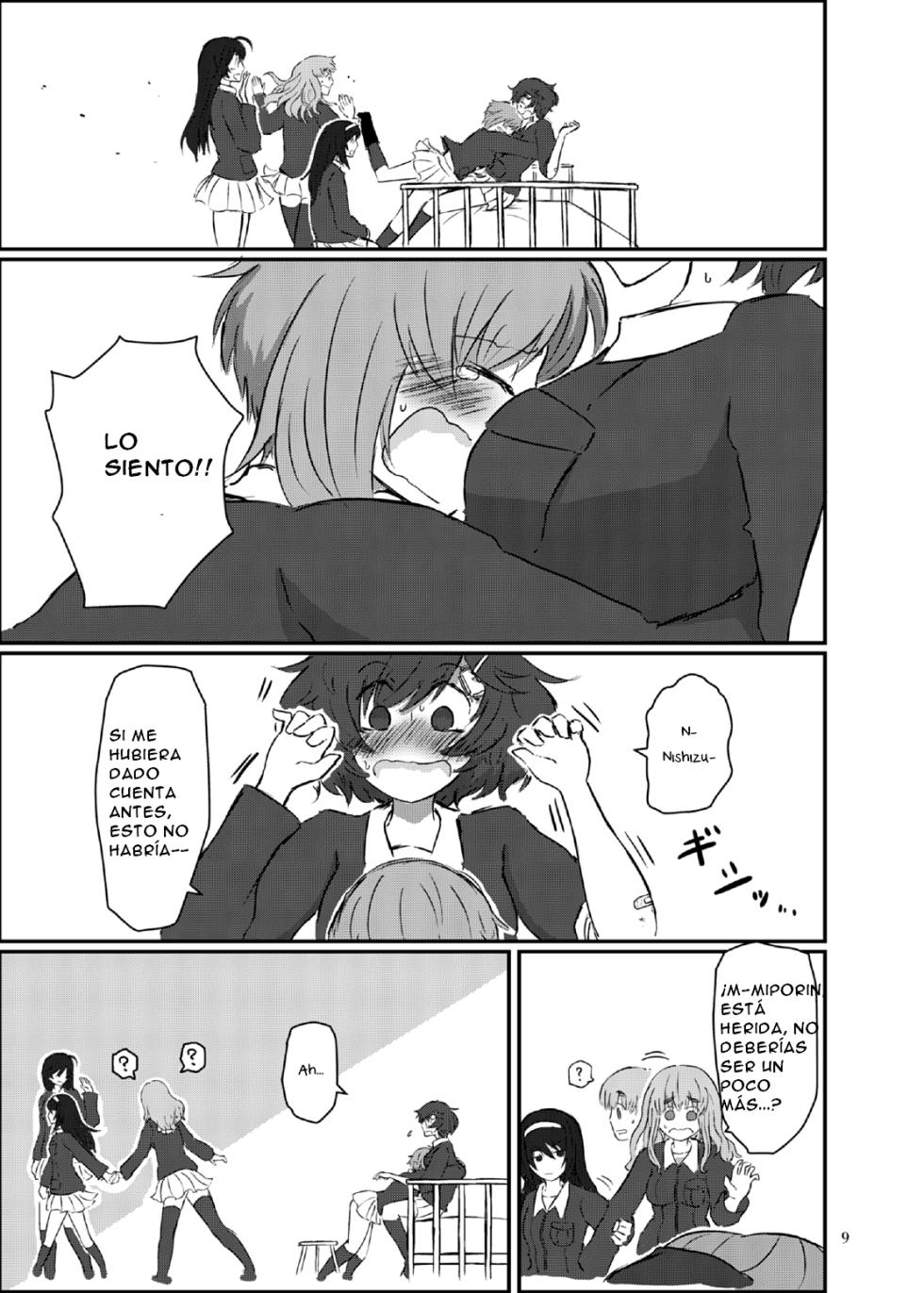 (Panzer Vor! 15) [Ooarai Nourakudou (Noumen)] Bouhatei wa Takaku Moroi | The Higher the Breakwater, the Quicker It Is to Crumble (Girls und Panzer) [ESPAÑOL] [CristoferDeLosAndes] - Page 9
