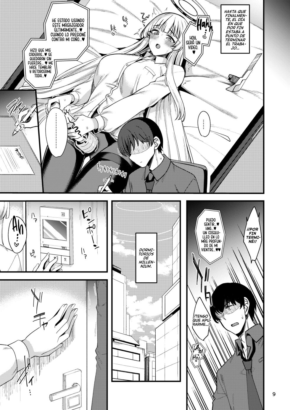 [Ryuukakusan Nodoame (Gokubuto Mayuge)] Sensei, Ippai Kiroku shite Kudasai ne | Sensei, grabe muchos recuerdos, ¿sí? (Blue Archive) [Spanish] [ToniRapsody] [Digital] - Page 8