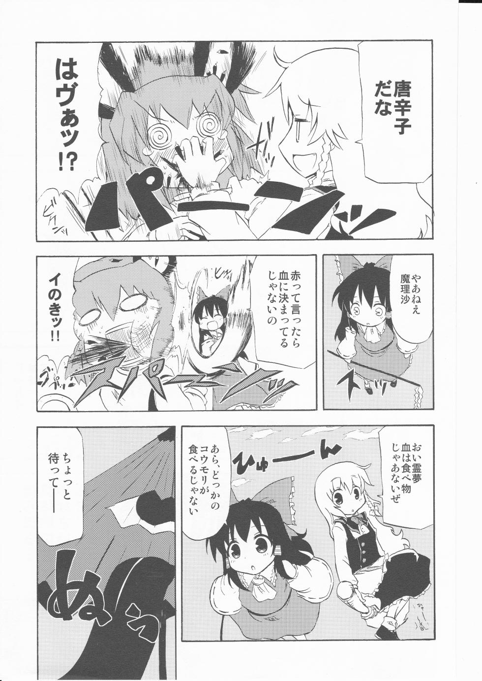 (Kouroumu 5) [happy flame time (Harunatsu Akito)] Takara wa Ittai Nan nano sa. (Touhou Project) - Page 9