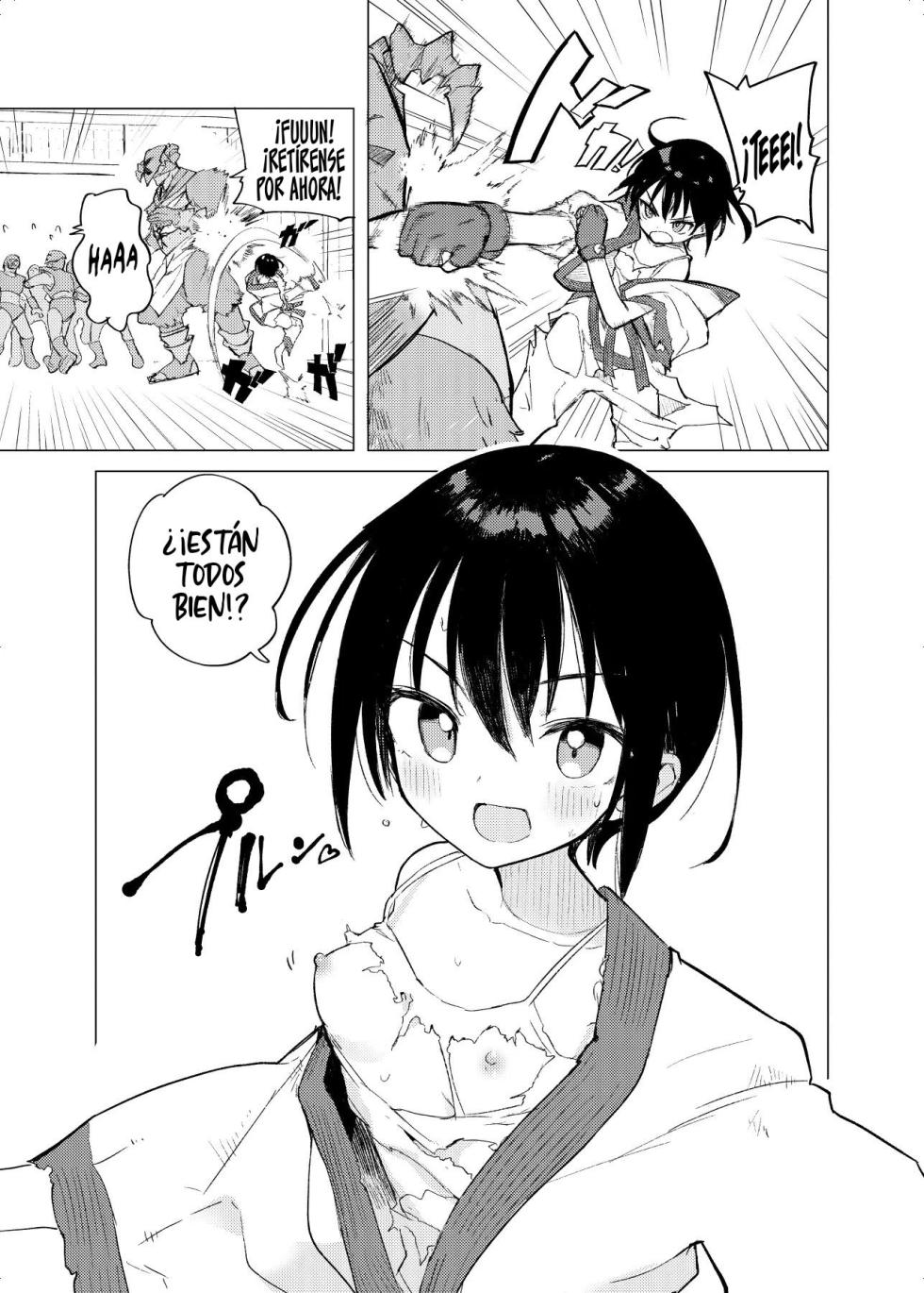 [caburibbon (caburi)] Henshin Heroine Mono no Mob ga Ecchi na Me ni Au Hanashi | La historia de una mob de una obra de heroína transformable que pasa por situaciones eróticas [Spanish] [Ariwyn] [Digital] - Page 6