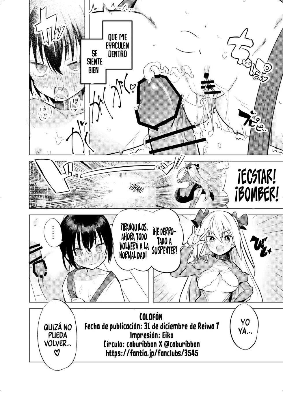 [caburibbon (caburi)] Henshin Heroine Mono no Mob ga Ecchi na Me ni Au Hanashi | La historia de una mob de una obra de heroína transformable que pasa por situaciones eróticas [Spanish] [Ariwyn] [Digital] - Page 33