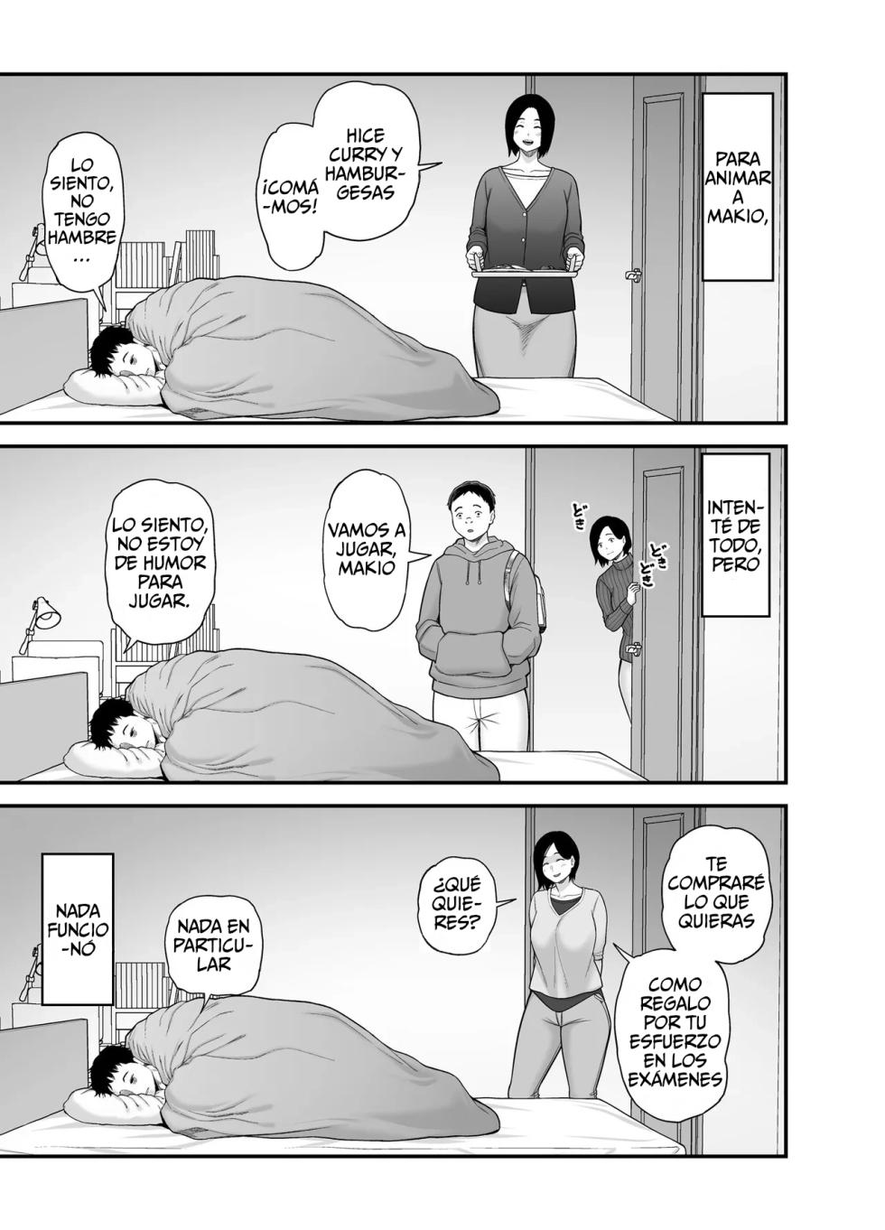 [Ura Meshiya (Maccha Neji)] Haha ni Muketa Seiyoku [Spanish] - Page 5