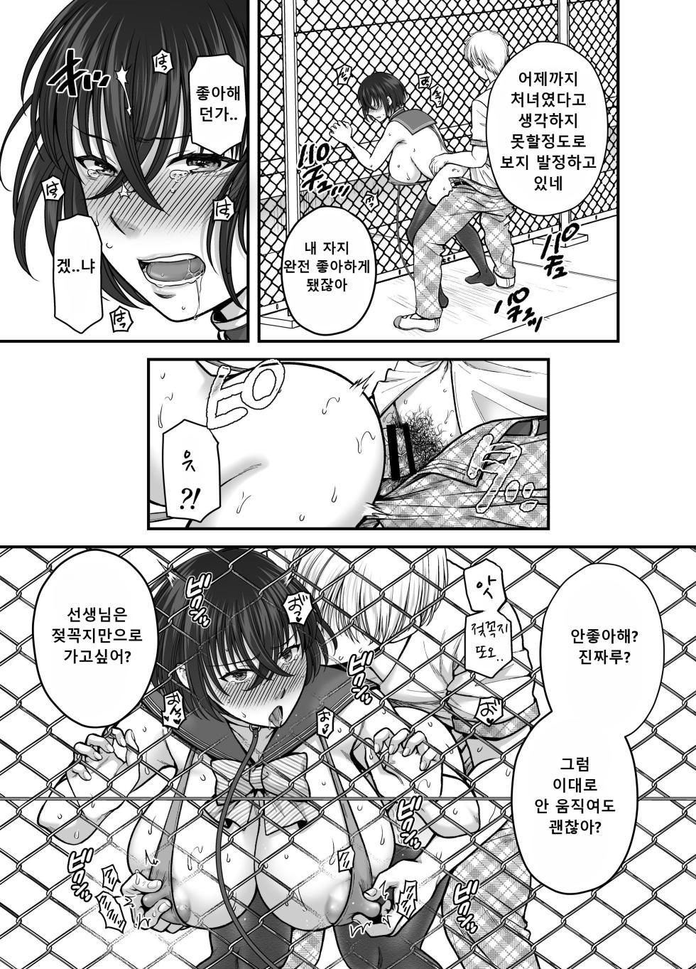 [catastrophe. (Harusawa)] Tsuyoki na AroThir Kyonyuu Onna Kyoushi o Zetsurin Shishunki Chinpo de Boku dake no Seigangu ni Saru made 02 | 기 센 노처녀 여교사를 절륜 사춘기 자지로 나만의 야한 장난감으로 만들때까지 02 [Korean] - Page 19