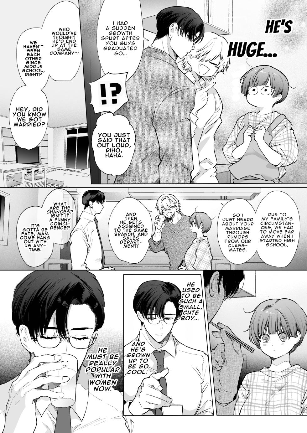 [Yatomomin (Yamamoto Tomomitsu)] Riho NTR ~Ordered By My Husband to Get Fucked By His Colleague~ [English] [Mina-san TL] [Digital] - Page 9