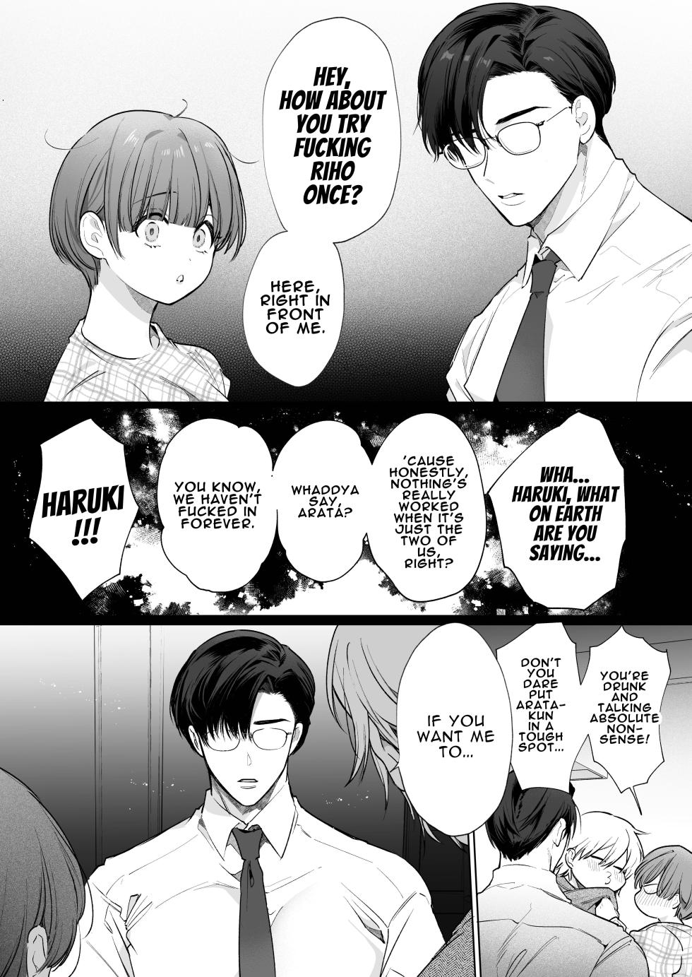 [Yatomomin (Yamamoto Tomomitsu)] Riho NTR ~Ordered By My Husband to Get Fucked By His Colleague~ [English] [Mina-san TL] [Digital] - Page 11