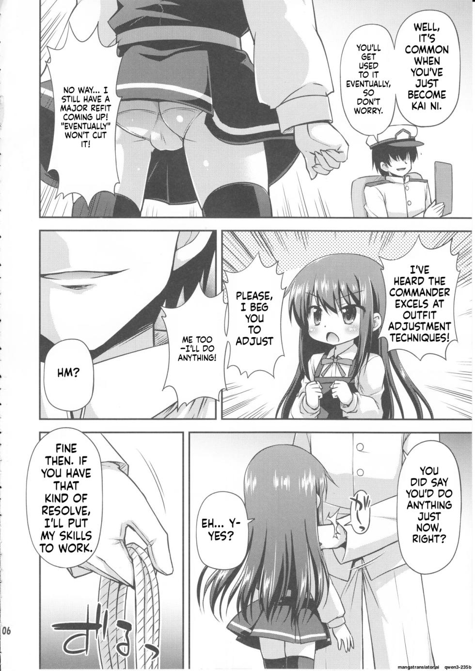 (C90) [Saihate-Kukan (Hino Hino)] Covert Kaisou no Susume - Guide of convert refurbishment | Recommendation for Conversion Refit (Kantai Collection -KanColle-) [English] [SCANMTL] - Page 5