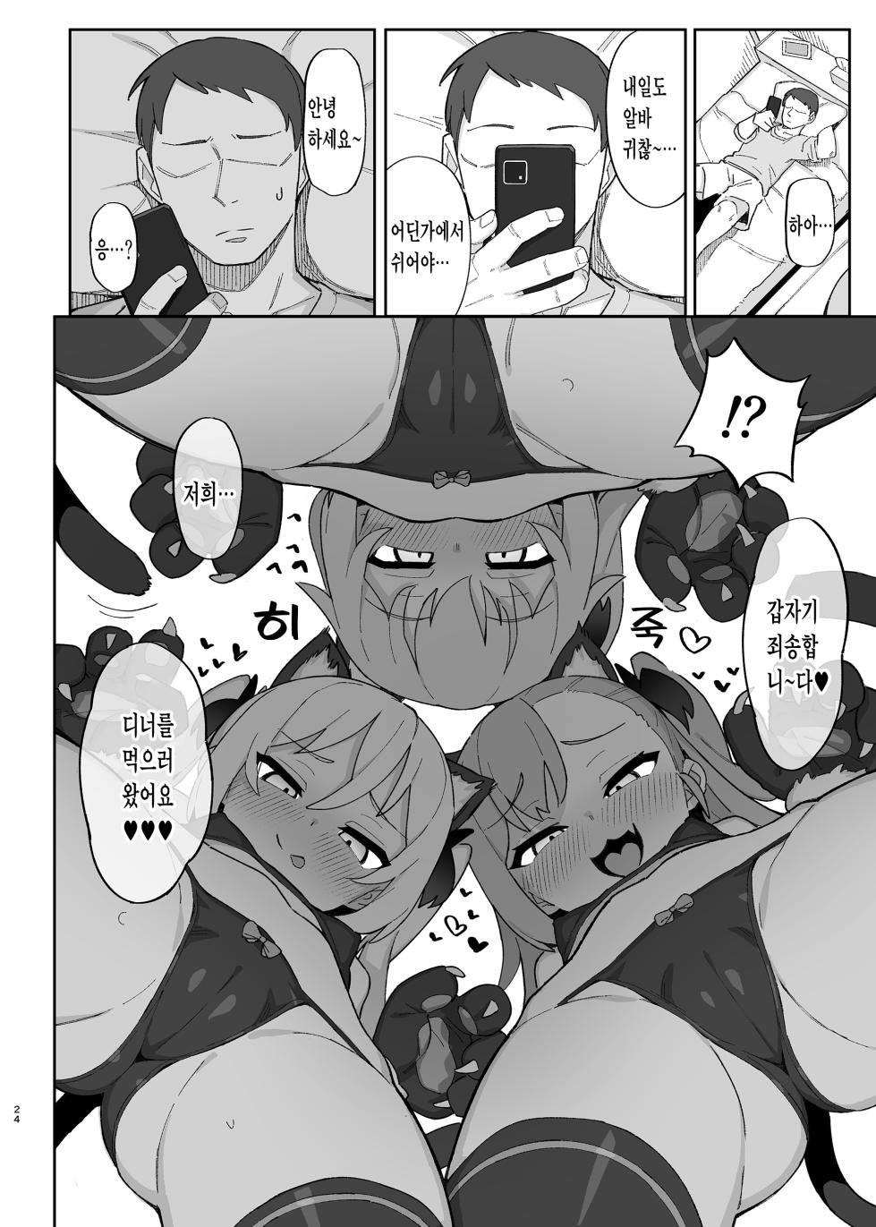 [Dagashiya (Wagashi)] Mesugaki Succubus-tachi ni Shiboritorareru Hon | 암꼬맹이 서큐버스들에게 쥐어짜이는 책 [Korean] [Decensored] [Digital] [Team Norma] - Page 23