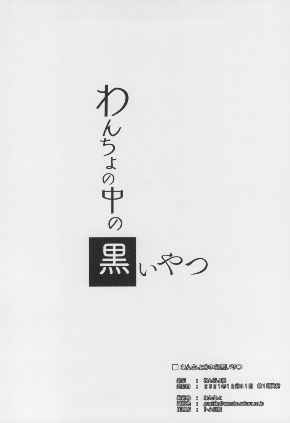 (C99) [Wancho-ke (Wancho)] Wancho no Naka no Kuroi Yatsu | 내 안의 검은 녀석 [Korean] - Page 22