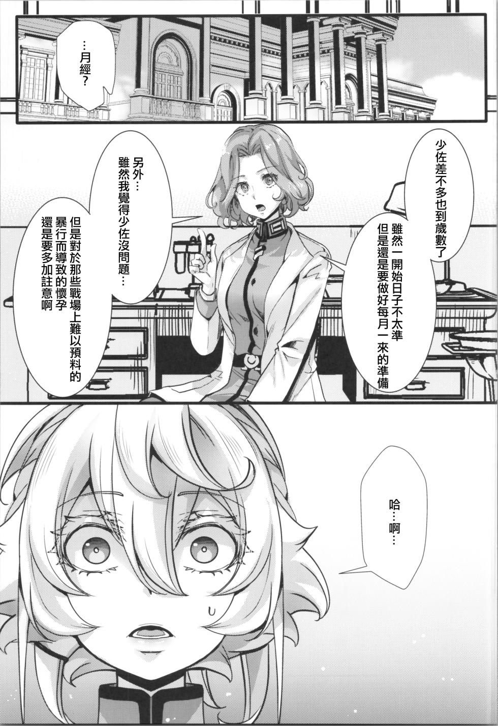(C107) [Goshujinsama no Omochabako (hal)] 譚雅醬來月經的故事 Tanya-chan ni Are ga Kita Hanashi (Youjo Senki) [Chinese] [沒有漢化] (Ongoing) - Page 8