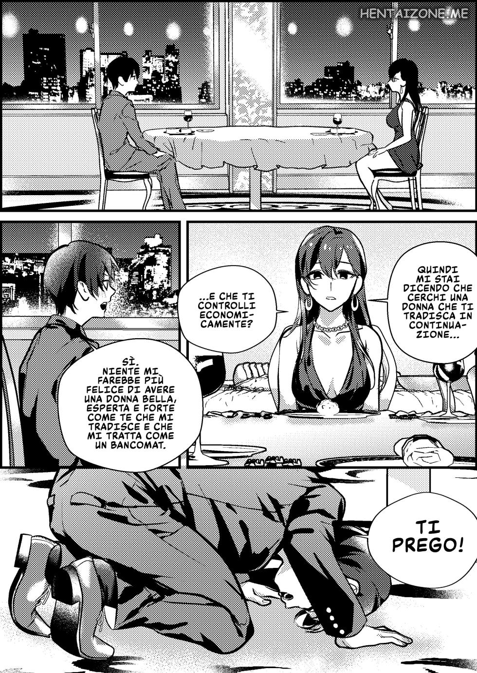 [Mr. Hokke (Mochi Fu Jin)] Netorare Maso Senyou Konkatsu Appli | Il Masochista Perfetto [Italian] - Page 5