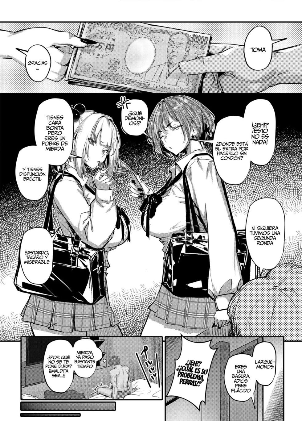 [Onkyu] Namaiki JK ga Wakaraserareru Hon Bangai Hen｜Poniendo a una gyaru descarada en su lugar׃ Capítulo extra [Spanish] [Moto-Moto Traducciones] [Digital] - Page 4