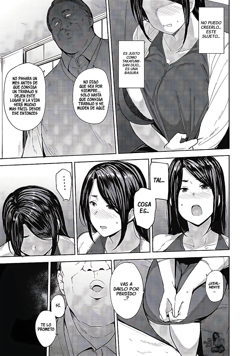 [Nanao Yukiji] Otto no Tame ni Dakaremasu｜Abrazada Por El Bien De Su Esposo [Spanish] [BigDaddy Scan] [Digital] - Page 9