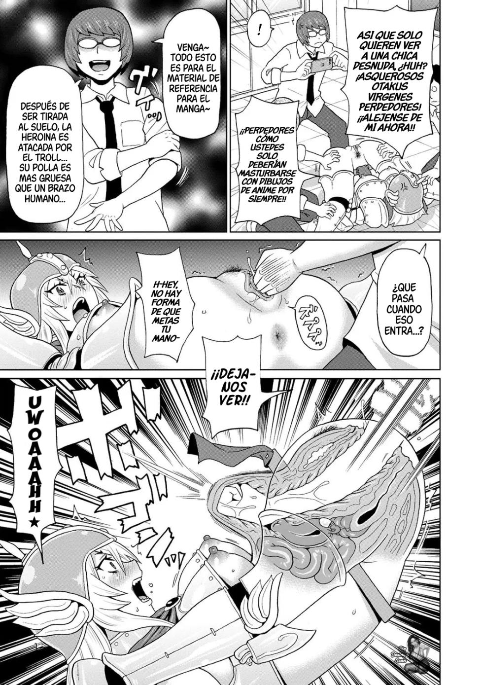 [John K. Pe-ta] Cosplay Yankee Onihara-san｜Yankee Cosplayer, Onihara-san (Zenryoku Ana Musume - Full Thrust! Hole-Maiden + Character Rough Illust)｜[Spanish] [BigDaddy Scan] [Digital] - Page 11