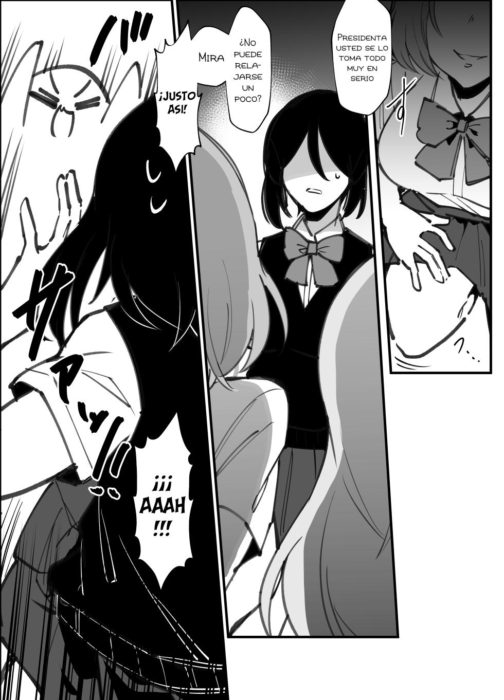 [Milk Orange] Futanari Seitokaichou wa Futago no Omocha｜La presidenta (futanari) a merced de las gemelas [Spanish] [Blacklabel Scan] - Page 4