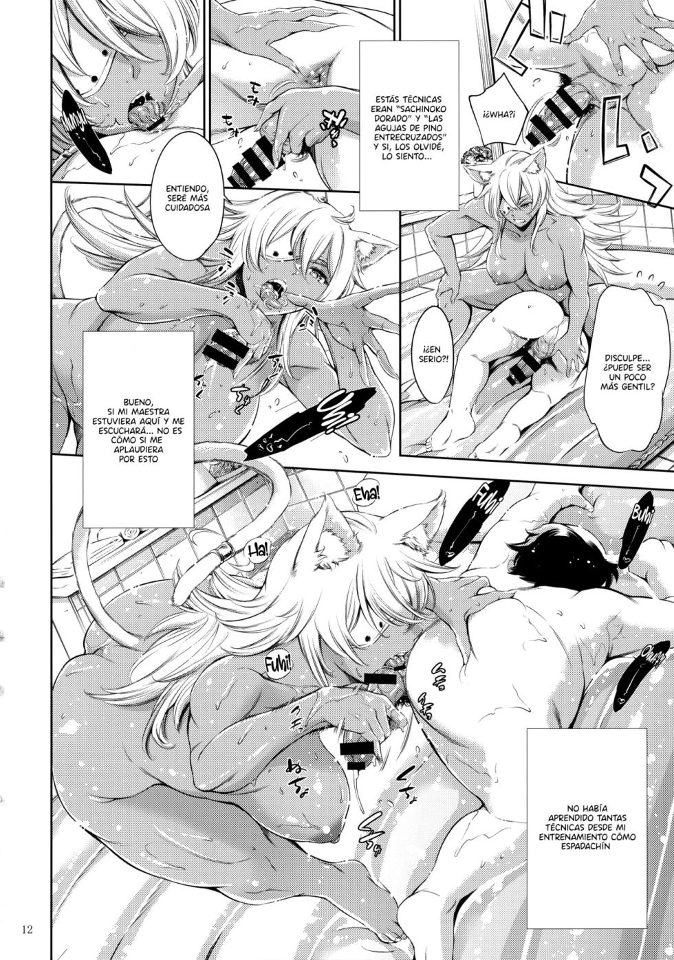 (C100) [Tuna☆Fiction (Tuna Empire)] Chichi Neko-sama ni Gyouretsu no Dekiru Soapland｜Un Paraíso Jabonoso Para Cogerse A Una Gatita (Mushoku Tensei ~Isekai Ittara Honki Dasu~) [Spanish] [Blacklabel Scan] - Page 12