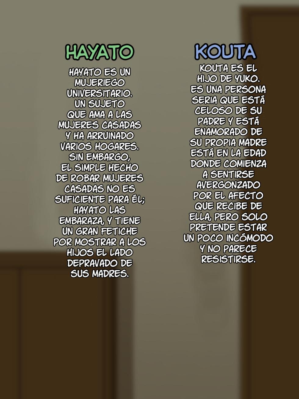 [Yuuhoku.] Boku no Daisuki na Tennen Kaa-san ga Uwaki Shimakutte Sore ni Koufun suru Hanashi [Spanish] [Lanerte] - Page 3