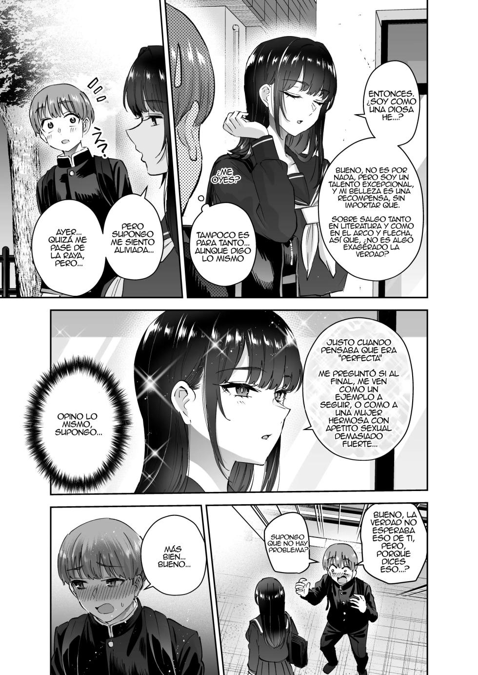 [Hanamaru Suke-san (Nuki Uron)] Jitsu wa Mutsuri Kyudo-bu no Senpai ga Ore ni Dake Ecchi o Shikakete Kuru! [Spanish] [Alfredo Vega] - Page 34