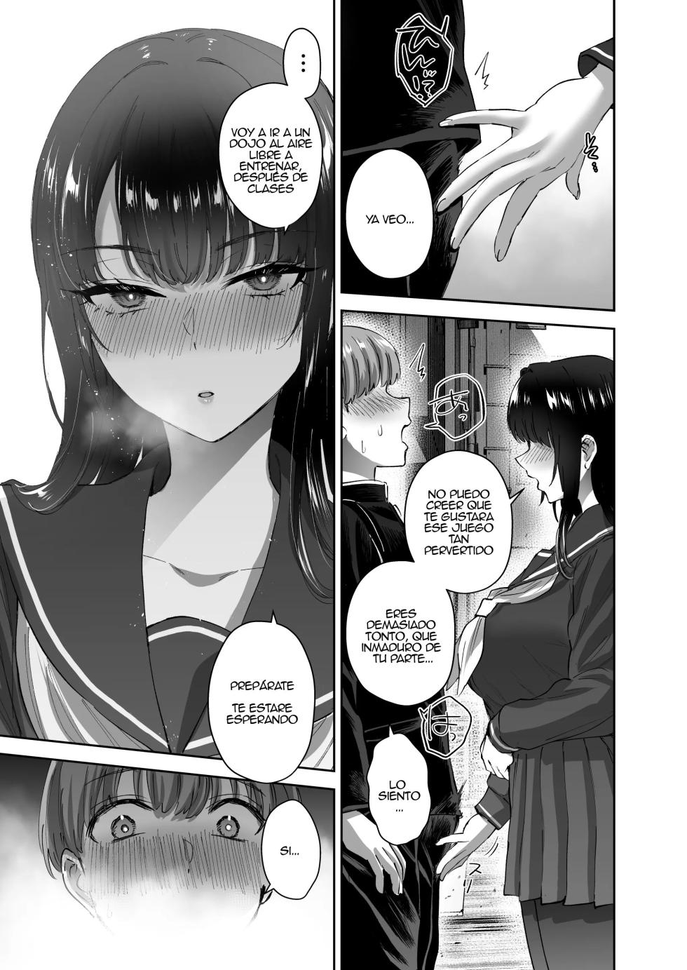 [Hanamaru Suke-san (Nuki Uron)] Jitsu wa Mutsuri Kyudo-bu no Senpai ga Ore ni Dake Ecchi o Shikakete Kuru! [Spanish] [Alfredo Vega] - Page 36