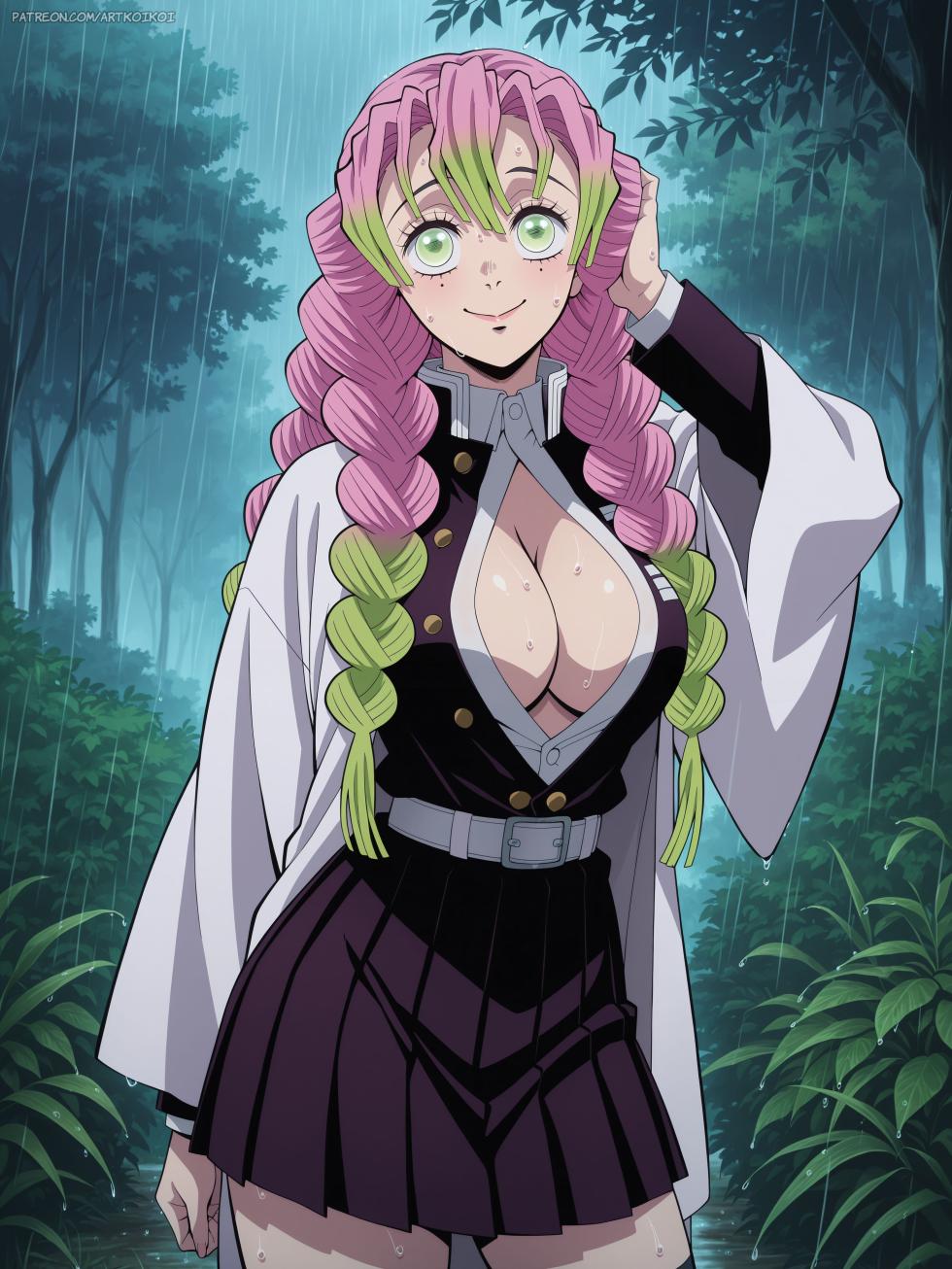 artkoikoi - Mitsuri Kanroji | Demon Slayer: Kimetsu no Yaiba (FULL) (Patreon) [AI Generated] - Page 4