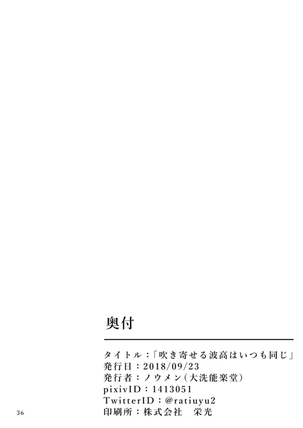 [Ooarai Nourakudou (Noumen)] Fukiyoseru Hakou wa Itsumo Onaji | The Roiling Waves Remain The Same (Girls und Panzer) [ESPAÑOL] [CristoferDeLosAndes] [Digital] - Page 38