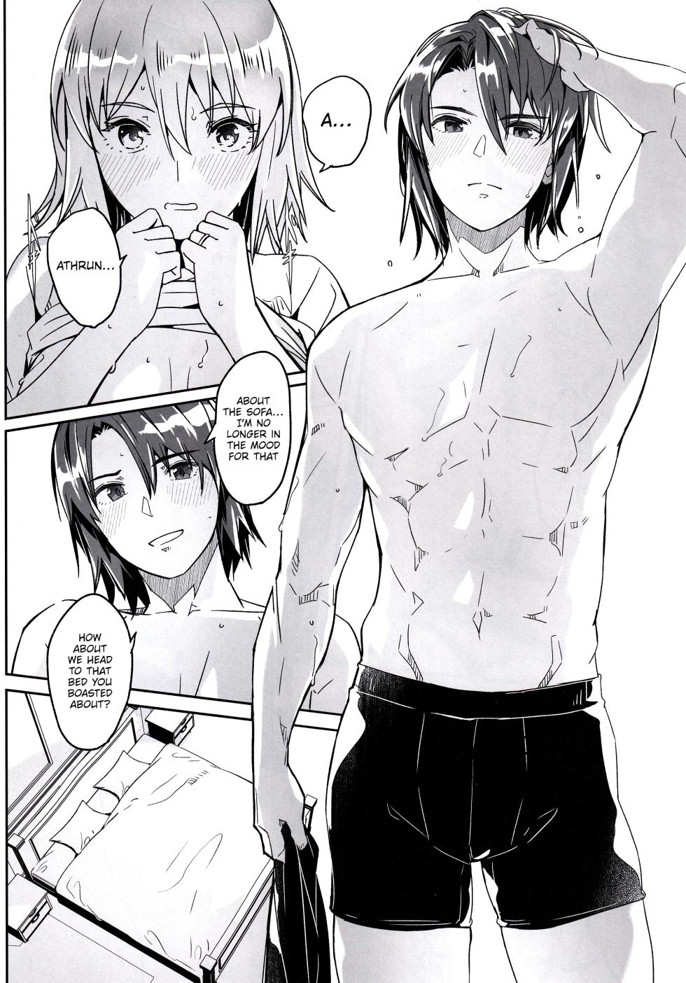 (Asu no Kagaribi to Tomoni Hoshi ni Negai o. 2025) [telomereNA (Gustav)] The beginning of a marriage between him and her (Mobile Suit Gundam SEED FREEDOM) [English] [Platinum Crown] - Page 13