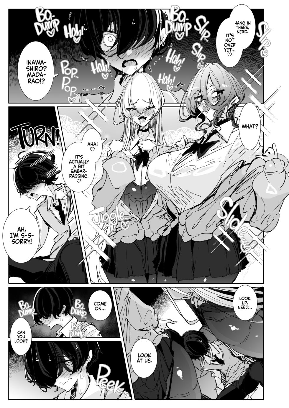 [Metro Notes (Tsumetoro)] Ja, Kyou kara Otaku-kun wa Watashi-tachi no Karepitte Koto de! | Sorry, Nerd, but You're Our BF Now! [English] {2d-market.com} [Decensored] [Digital] - Page 13