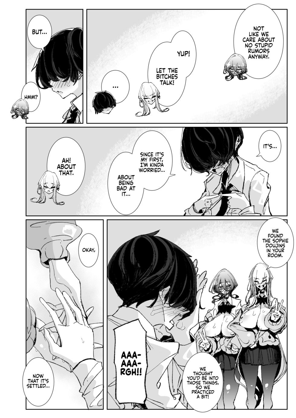 [Metro Notes (Tsumetoro)] Ja, Kyou kara Otaku-kun wa Watashi-tachi no Karepitte Koto de! | Sorry, Nerd, but You're Our BF Now! [English] {2d-market.com} [Decensored] [Digital] - Page 30