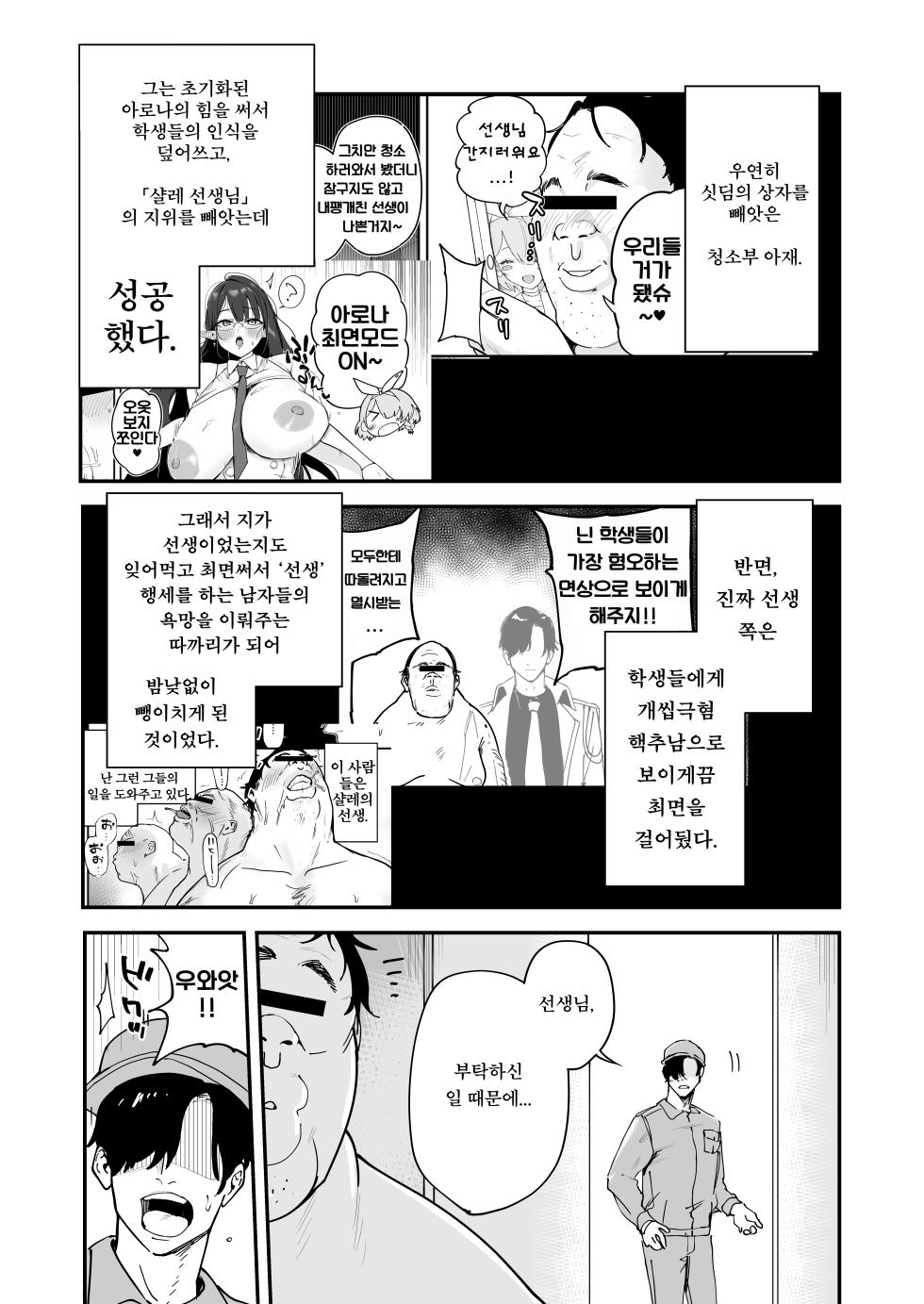 [Space Crayon (Hisany) NTR/아저씨/추남] 샬레네토리최면 1.5 (Blue Archive) [Korean] - Page 2