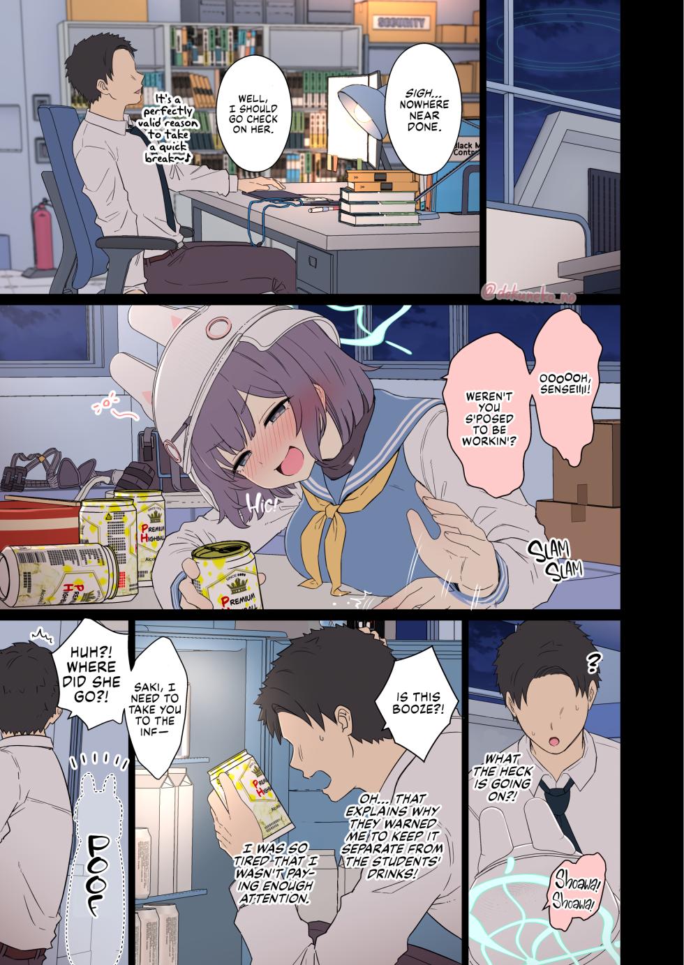 [Dokuneko Noil] Sora Saki ni Warui Koto o Suru Hanashi (Zenpen) | Sora Saki Has a Very Bad Night (Part 1) (Blue Archive) [English] [Fap It Scans, NaJung Translation] [Decensored] - Page 4