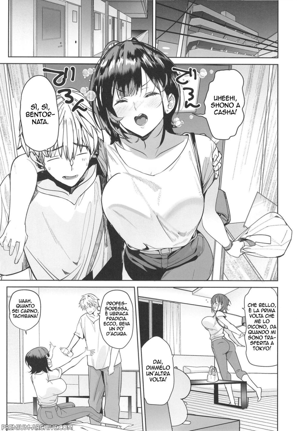 (C103) [AMAYADORI+ (Harenochiame)] Tsuyoki na Tannin Kyoushi Otoshite Mita | Seduco Un' Insegnate molto Sicura si Sé [Italian] - Page 7