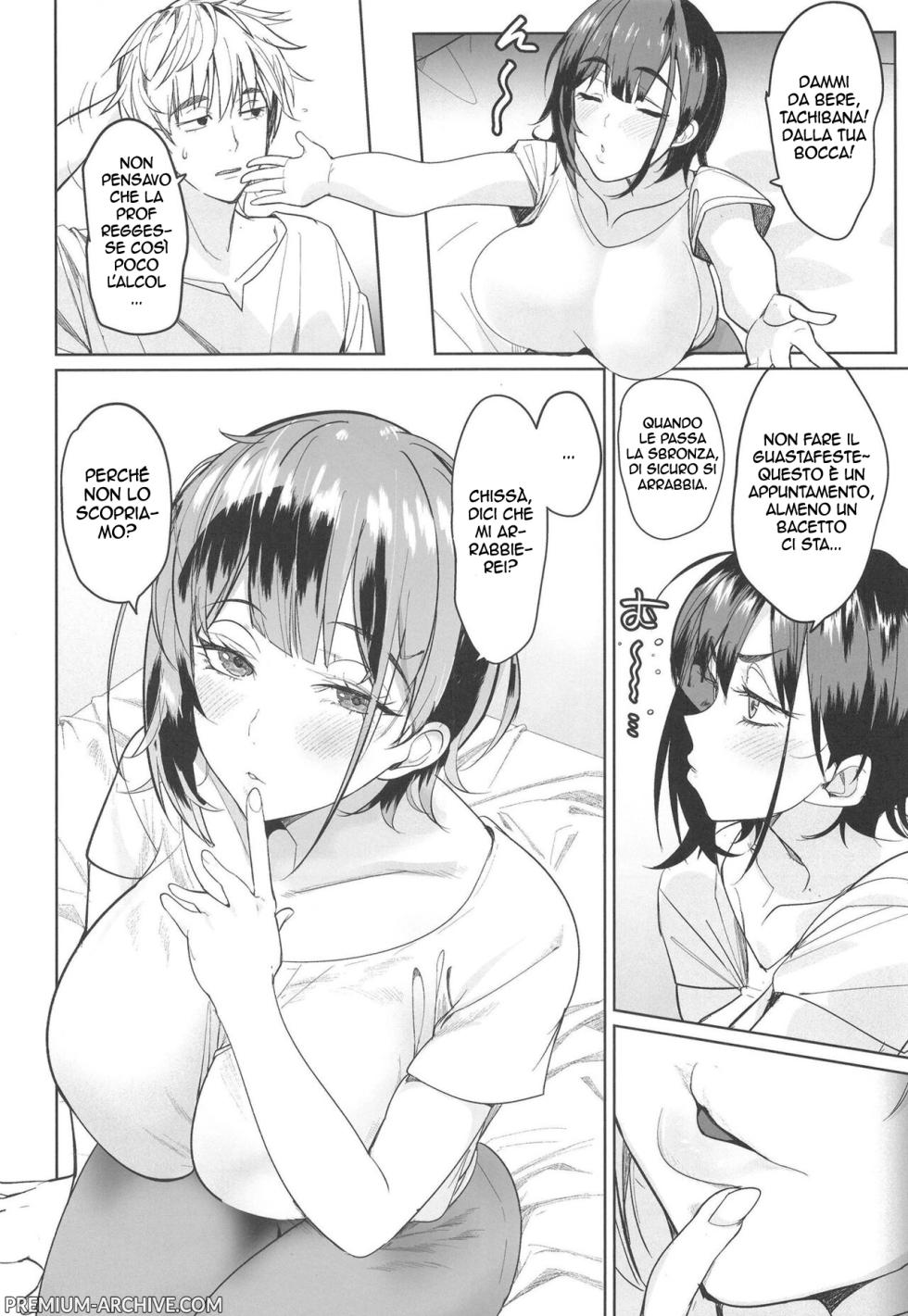 (C103) [AMAYADORI+ (Harenochiame)] Tsuyoki na Tannin Kyoushi Otoshite Mita | Seduco Un' Insegnate molto Sicura si Sé [Italian] - Page 8